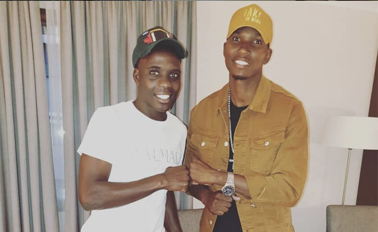 freeman and nakamba Warriors and Aston Villa midfielder Marvellous Nakamba seen here with Zim dancehall sensation Freeman