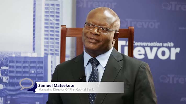 Then First Capital Bank Managing Director Samuel Matsekete