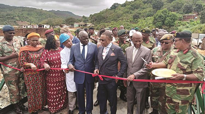 VP Chiwenga commissioning Bailey bridges at Kopa