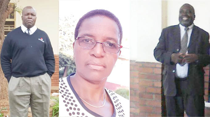 Sanelisiwe Ndlovu, Albina Ncube and Patrick Nyoni