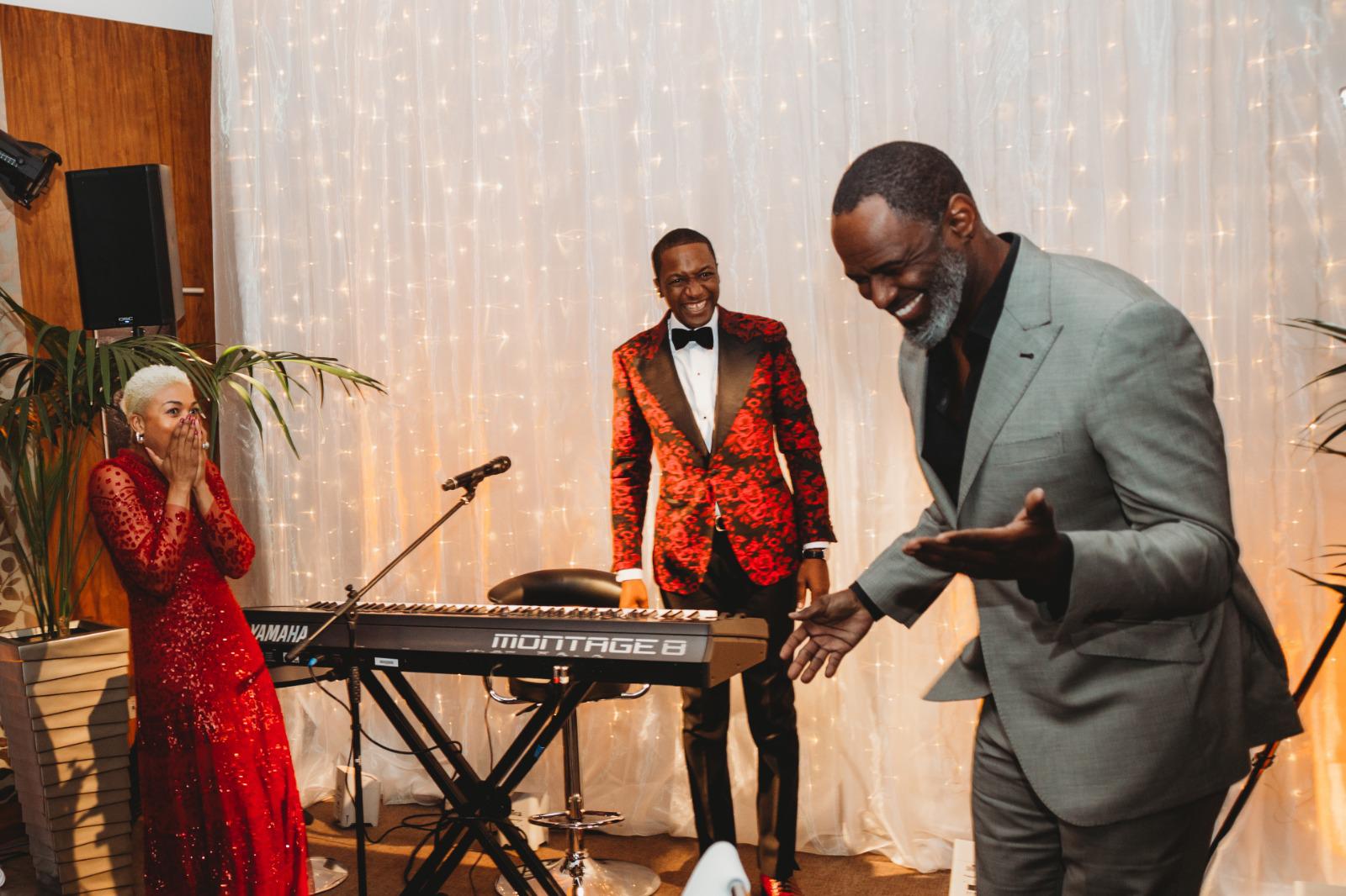 In November 2019, Angel left his wife stunned by getting 16 time Grammy nominated American singer, songwriter, producer and actor Brian McKnight to perform exclusively for their 19th wedding anniversary in London.