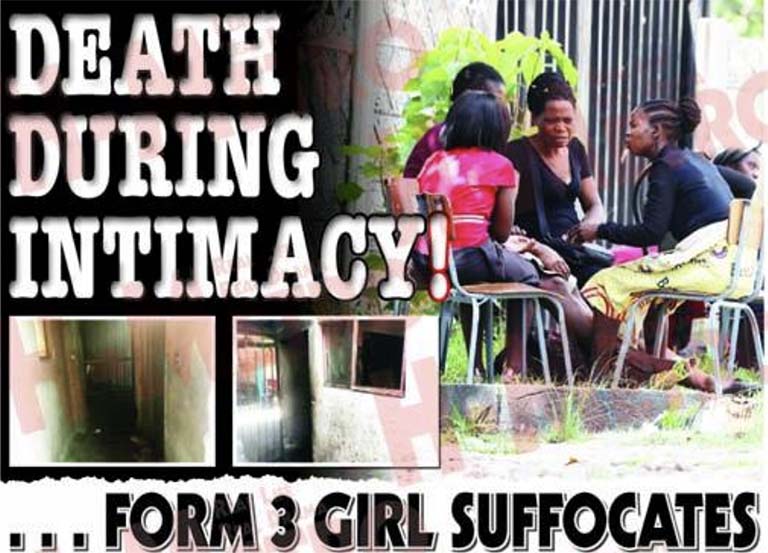 Form three girl dies during intimacy
