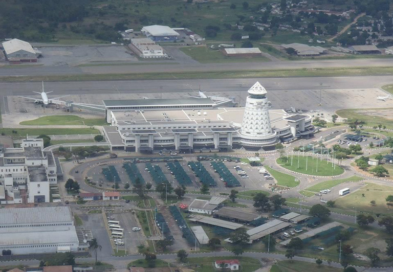 The Robert Gabriel Mugabe International Airport in Harare