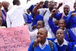 Njube High School students stage demo over fees hike – PICTURES
