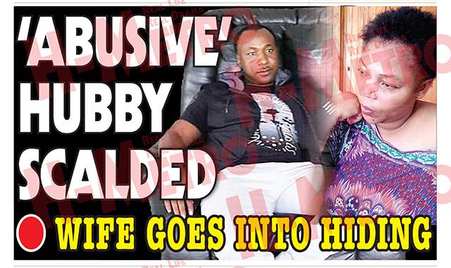 Angela Nhekairo claims she scalded her husband Benson Nhekairo with cooking oil in a desperate bid to escape a beating.