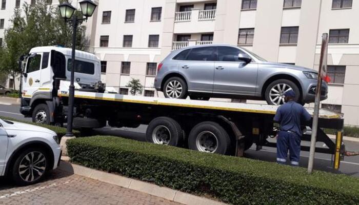 The men's cars were impounded and they are set to appear in court on Wednesday. Picture: Hawks
