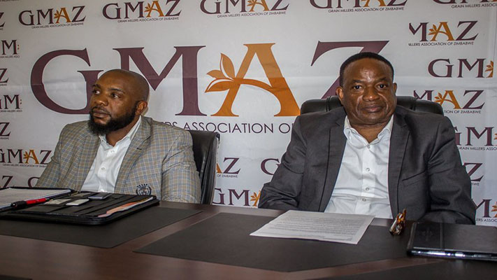 Mr Alvin Muparutsa (left) Grain Millers Association of Zimbabwe (GMAZ) head of ethics and compliance committee