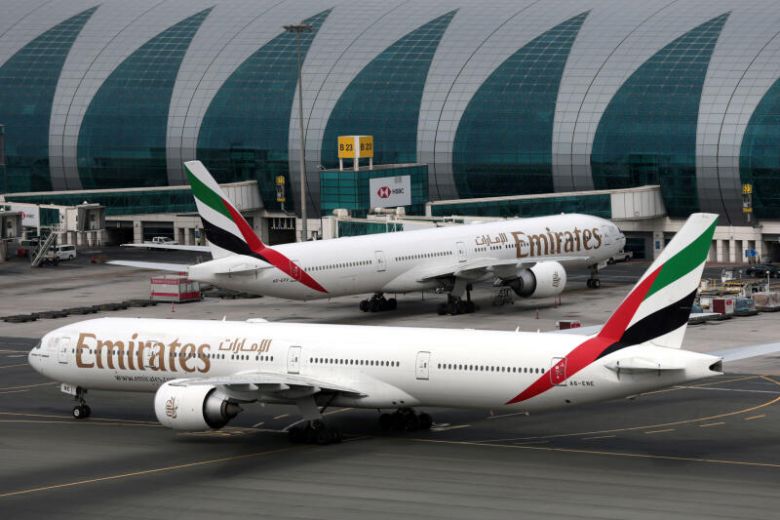 Emirates, one of the world’s biggest international airlines, will ground its entire passenger fleet this week and cut staff wages by as much as half because of the coronavirus and its impact on travel demand. Photo: Supplied