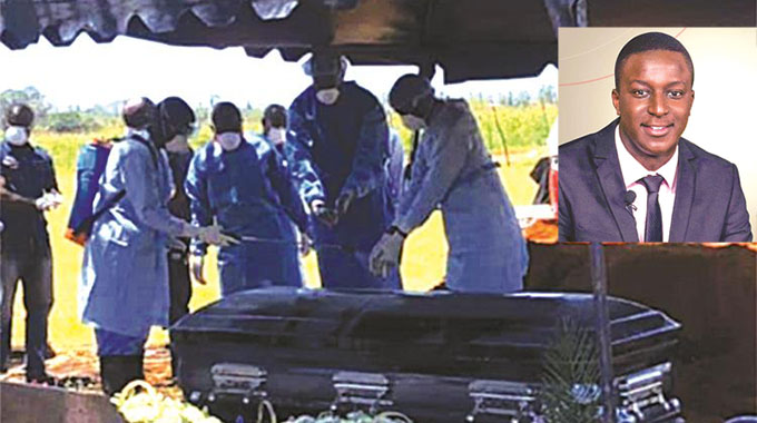 Zororo Makamba is laid to rest at the family’s Blue Ridge Farm in Mazowe yesterday
