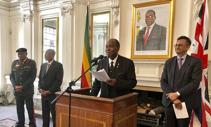 Zimbabwe's ambassador to London Christian Katsande
