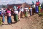 Mourners dispersed Villagers at the funeral