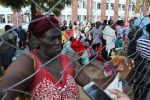 Second birth at Plumtree quarantine centre Returnees wait to receive clothing from officials at a quarantine center