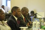 Corruption accused RG Masango out on $10 000 bail Registrar General, Mr Clement Masango (M) and Permanent Secretary in the Ministry of Home Affairs Mr Aaron Nhepera (R) appearing before the Zimbabwe Human Rights Commission in Harare (Picture by Spiked.co.zw)