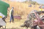 Family of 3 perishes with students in crash Police released the names of two Chinhoyi University of Technology (CUT) students and four other passengers who died on the spot, after their car rammed into a haulage truck near Banket.