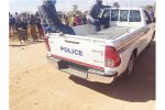 Two die in shaft collapse Two gold panners died on the spot when a shaft they were working in collapsed in Mbizo, Kwekwe, yesterday. Police take away one of the bodies that was retrieved by residents