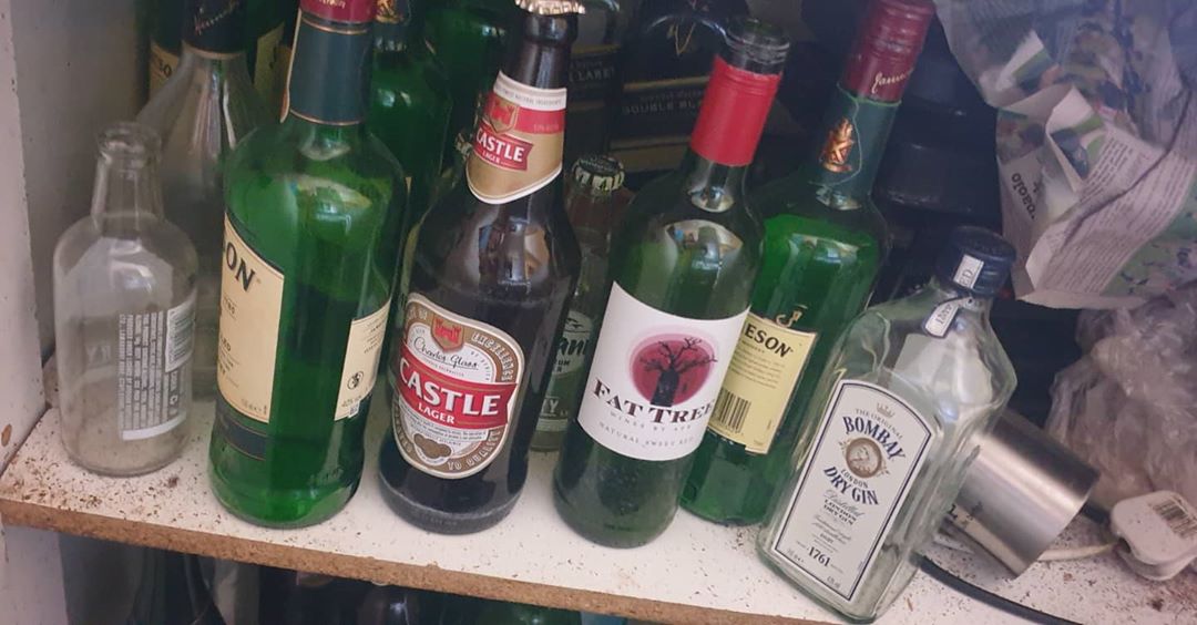 Moira Knight posted a picture of the beer bottles at their home
