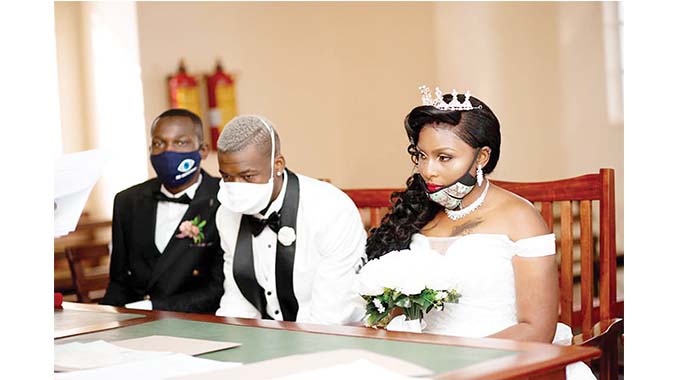 Teenage Hadebe and his sweetheart, Mitchell Matambanashe tied the knot recently