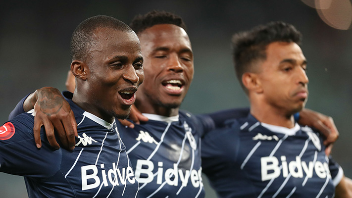 Terrence Dzvukamanja (left) when he was still playing for Bidvest Wits
