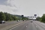 Woman falls from car on M25 filming Snapchat video The woman fell from the car between Clacket Lane Services and Junction 6 of the M25