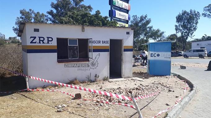 The Chivhu crime scene where one soldier was killed another seriously injured by the two arrested suspects