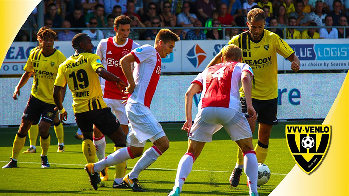 Ajax Amsterdam set an Eredivisie record when they scored 13 goals past a hapless VVV-Venlo side to move to the top of the standings on Saturday, with seven different players getting their names on the score sheet.