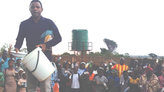 Thabiso Ngwenya conducts services at his church