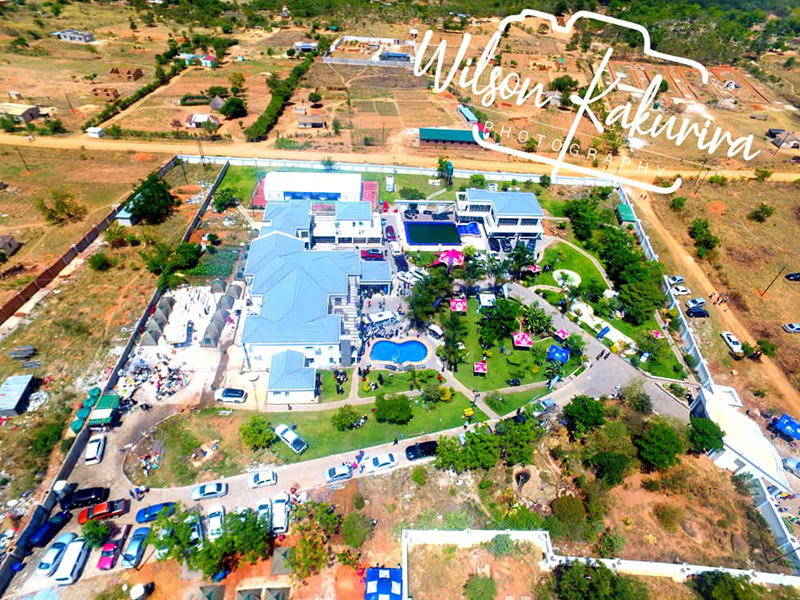 Aerial view of Ginimbi mansion in Domboshava (Wilson Kakurira Photography)