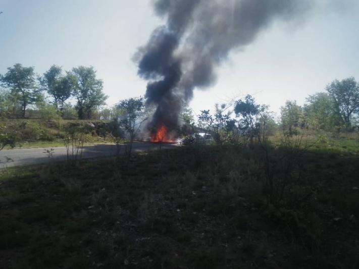 Four people died on the spot and three others were seriously injured when a Mercedes Benz C200 and a BMW X5 collided head-on near Kariba Airport with the Benz bursting into flames after the impact in the BMW’s lane.