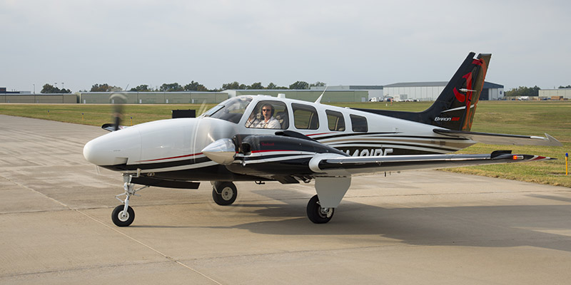 File picture of a Baron 58 aircraft