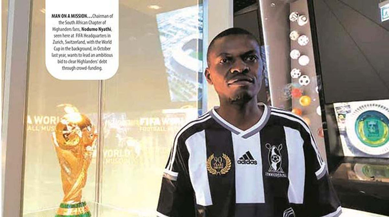 The chairman of the Highlanders South African Supporters Chapter Nodumo Nyathi