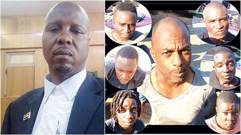 Suspended state prosecutor Tapiwa Kasema and notorious armed robber Musa Taj Abdul and his gang