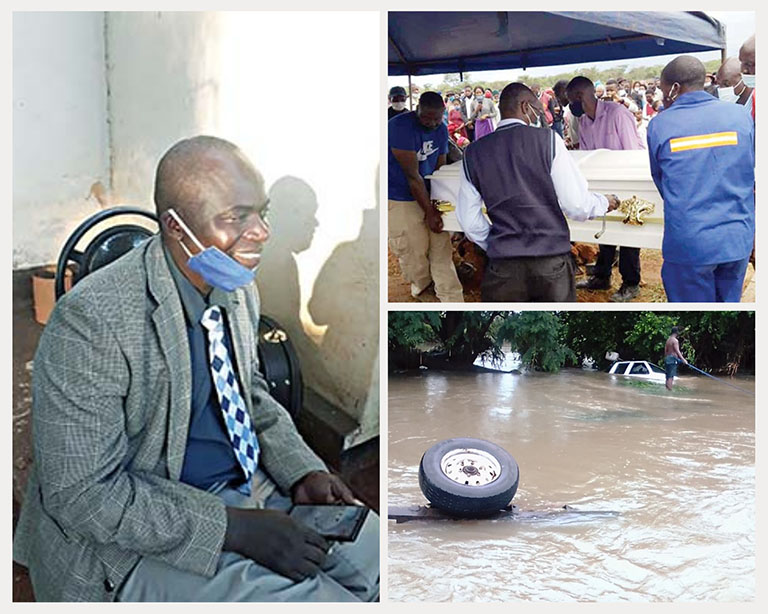 Tinashe Chiwawa together with his uncle, Shepherd Dzinoreva, died when their vehicle an Isuzu twin cab was swept away when they attempted to cross a flooded Gweru River on Sunday morning.
