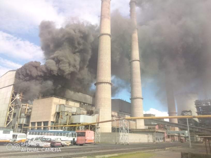 Hwange Power Station Unit 1 catches fire
