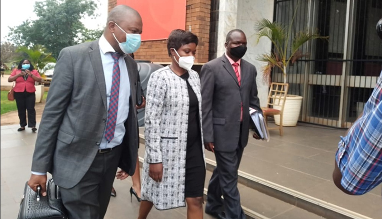 Former Minister of Labour and Social Welfare Petronella Kagonye appears at the Harare Magistrates Court