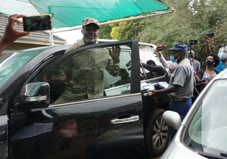 Temba Mliswa being arrested by police at his Borrowdale home in Harare