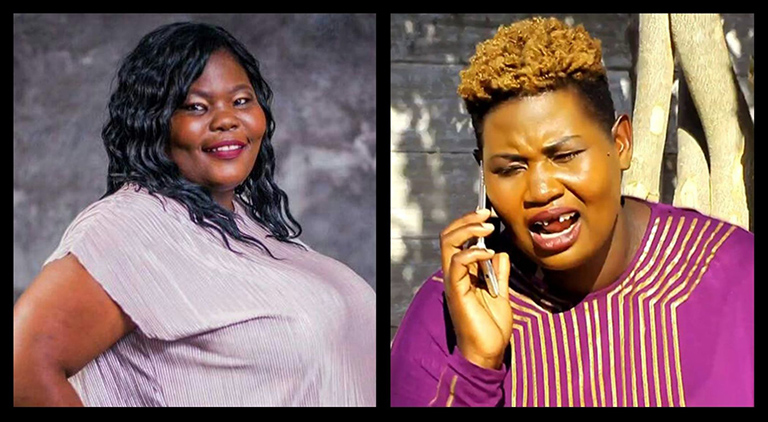 Bustop TV’s Gonyeti real name Samantha Kureya and Naiza Boom’s Dhafu real name Cathy Chapungu