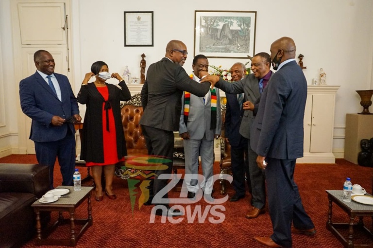 Former MDC-T spokesperson Obert Gutu and former opposition MDC Alliance Senator for Chitungwiza James Makore on Wednesday formally joined Zanu PF and were paraded at State House by President Emmerson Mnangagwa and Vice President Constantino Chiwenga.