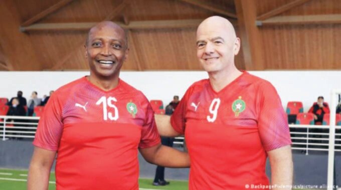 SHAPING THE FUTURE . . . CAF president, Patrice Motsepe (left) and his FIFA counterpart, Gianni Infantino, believe the African football landscape should significantly change for the game’s constituency to benefit from it.