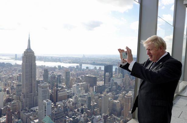 Boris Johnson viewing the skyline in New York ( Image: ANDREW PARSONS/No10/UNPIXS (EUROPE))