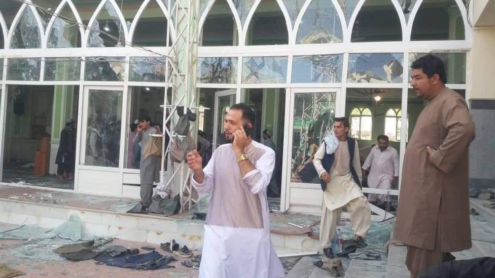 The blast in southern Kandahar comes exactly a week after a similar explosion at a mosque in the northern city of Kunduz
