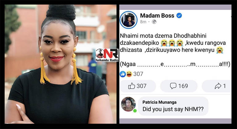 Madam Boss endorses Nelson Chamisa... quickly deletes post