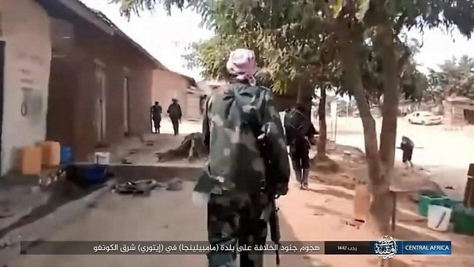 IS-affiliated ADF militants have been based in DR Congo for about two decades.( Picture via ISLAMIC STATE PROPAGANDA )