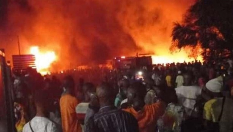 A massive explosion at a petrol station in Sierra Leone's capital Freetown has killed 92 people, the country's vice president said on Saturday.