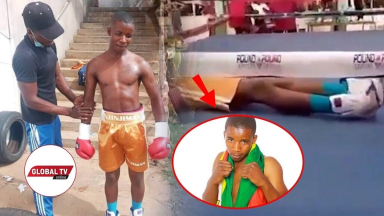 Taurai Zimunya, 24, died after he was knocked out and collapsed in the ring.