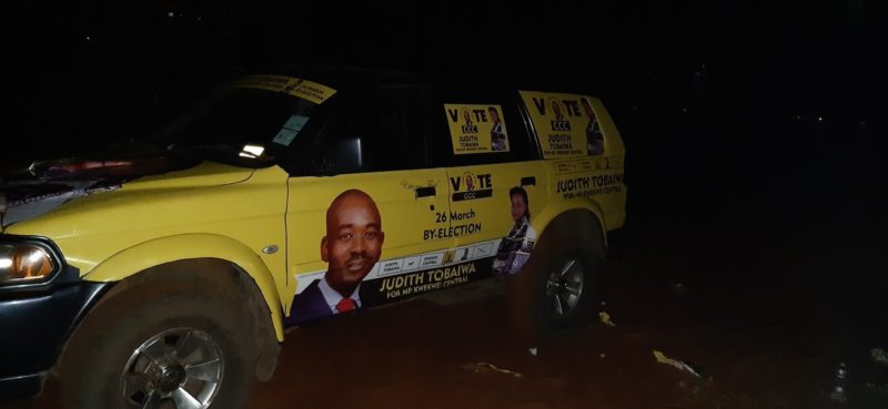 Zanu PF thugs unlawfully impounded a car belonging to aspiring Citizens Coalition for Change (CCC) Kwekwe Central MP Judith Tobaiwa before debranding it.