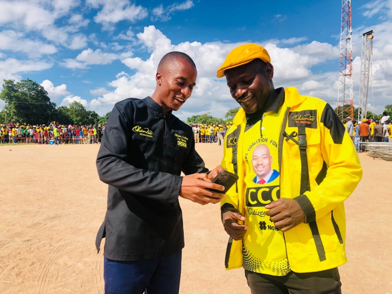 Spokesman Gift Ostallos Siziba and Happymore Chidziva in Epworth