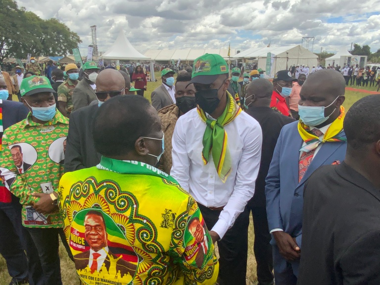 Late former President Robert Mugabe's eldest son Robert Jnr attended a Zanu-PF rally in Chitungwiza