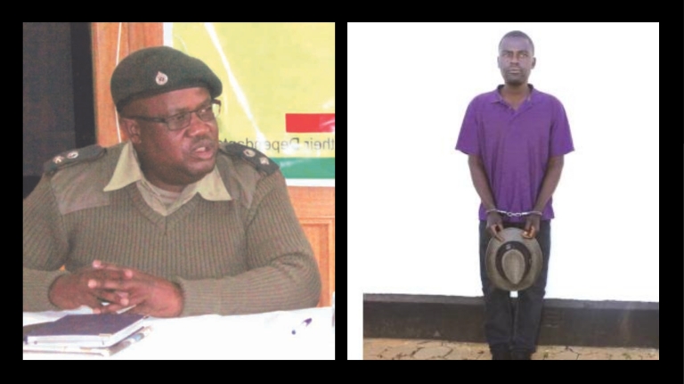 Army spokesman Alphios Makotore and Emmaculanni Chimombe (alias Lieutenant George) who duped his victims
