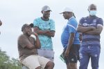 Ngezi Platinum’s emphatic 4-0 win earns Benjani first home victory Ngezi Platinum Stars coach Benjani Mwaruwari (right) seen here with his coaching team (Picture via NewsDay)