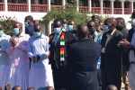 Mnangagwa in secret visit to Marange President Emmerson Mnangagwa arriving at the Johanne Marange Apostolic Church shrine at Mafararikwa, Manicaland province on Saturday.. ( Picture via NewsDay )